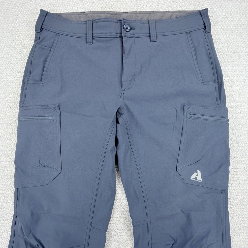 Eddie Bauer First Ascent Guide Pro Pants Mens 36x32 Blue Stretch Cargo Hiking